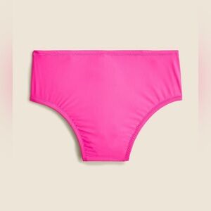 J. Crew Womens High-Rise Full-Coverage Bikini Bottom Radiant Fuchsia Size XL NWT